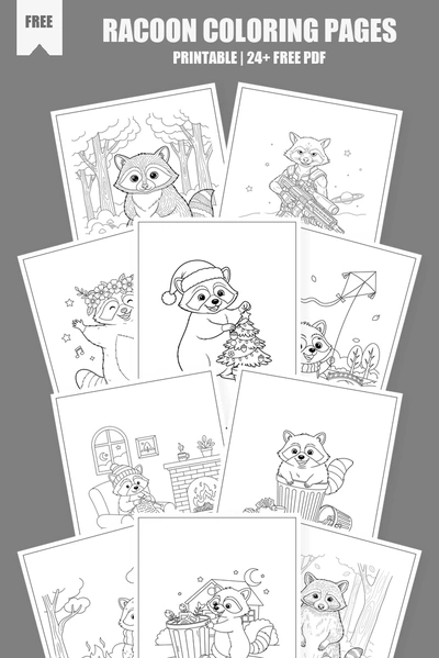 Coloring Pages PDF Pack Cover