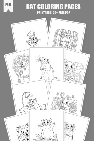 Coloring Pages PDF Pack Cover
