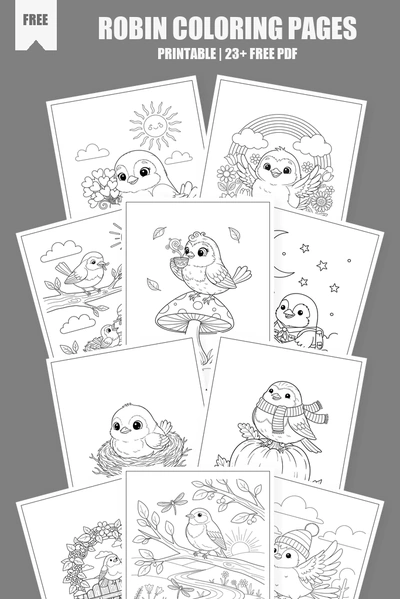 Coloring Pages PDF Pack Cover