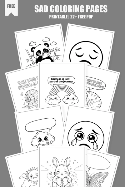 Coloring Pages PDF Pack Cover