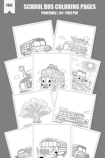 Coloring Pages PDF Pack Cover