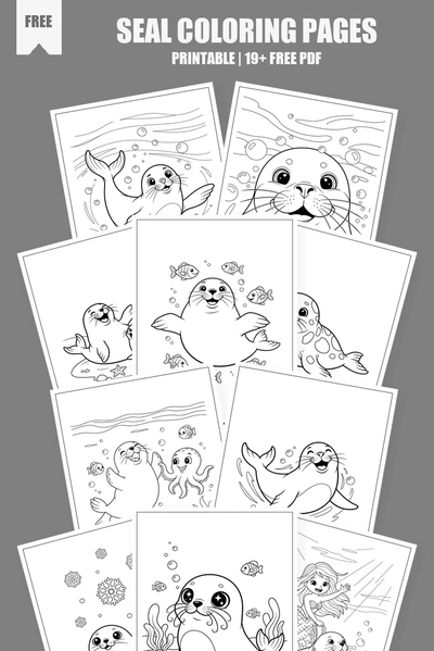 Coloring Pages PDF Pack Cover
