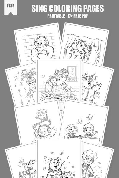 Coloring Pages PDF Pack Cover