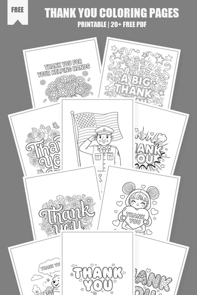 Coloring Pages PDF Pack Cover