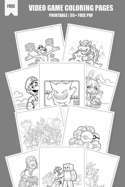 Coloring Pages PDF Pack Cover