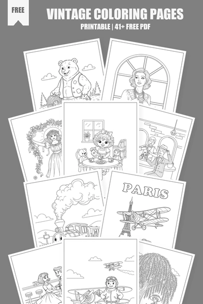 Coloring Pages PDF Pack Cover