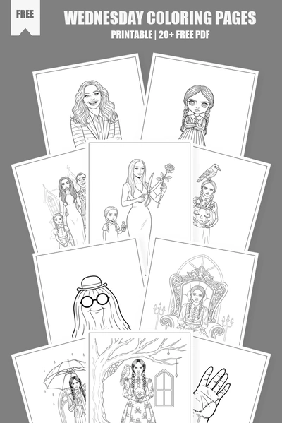 Coloring Pages PDF Pack Cover