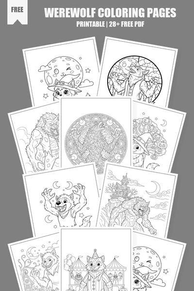 Coloring Pages PDF Pack Cover
