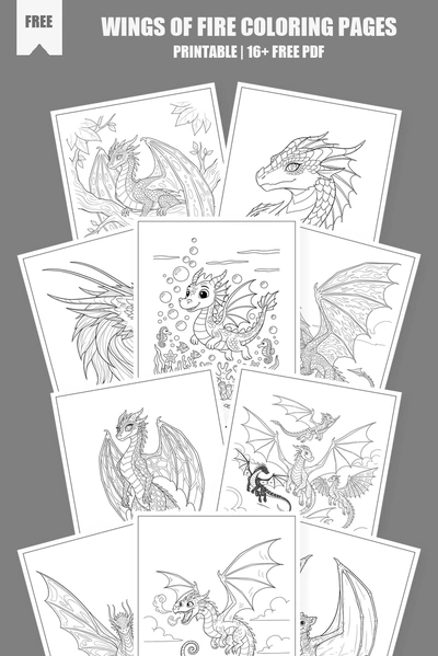 Coloring Pages PDF Pack Cover