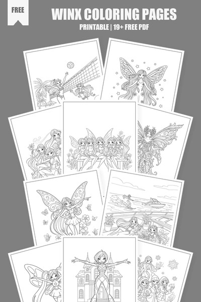 Coloring Pages PDF Pack Cover
