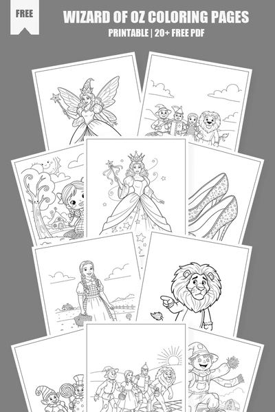 Coloring Pages PDF Pack Cover