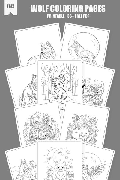 Coloring Pages PDF Pack Cover
