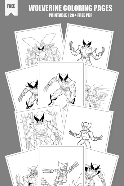 Coloring Pages PDF Pack Cover