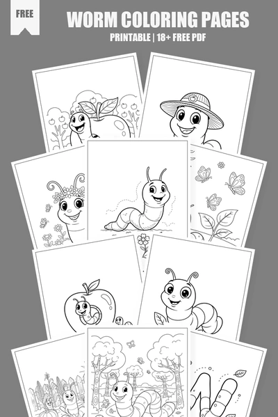 Coloring Pages PDF Pack Cover