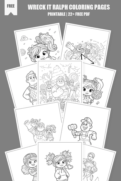 Coloring Pages PDF Pack Cover