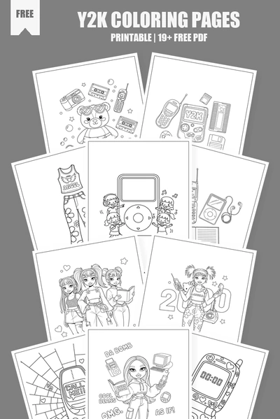 Coloring Pages PDF Pack Cover