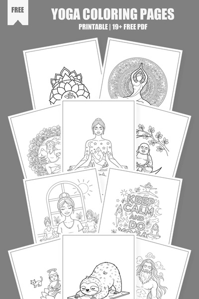Coloring Pages PDF Pack Cover