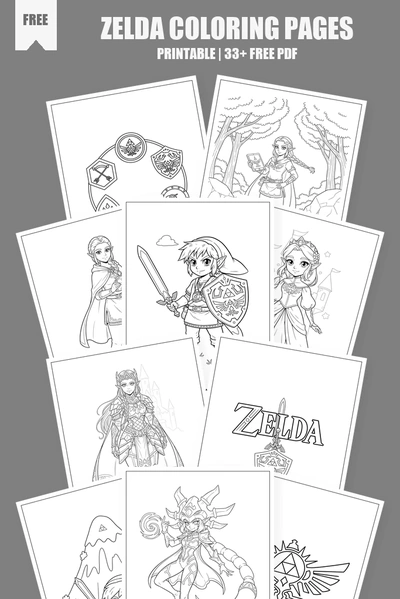 Coloring Pages PDF Pack Cover