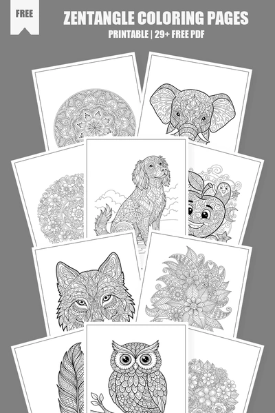 Coloring Pages PDF Pack Cover