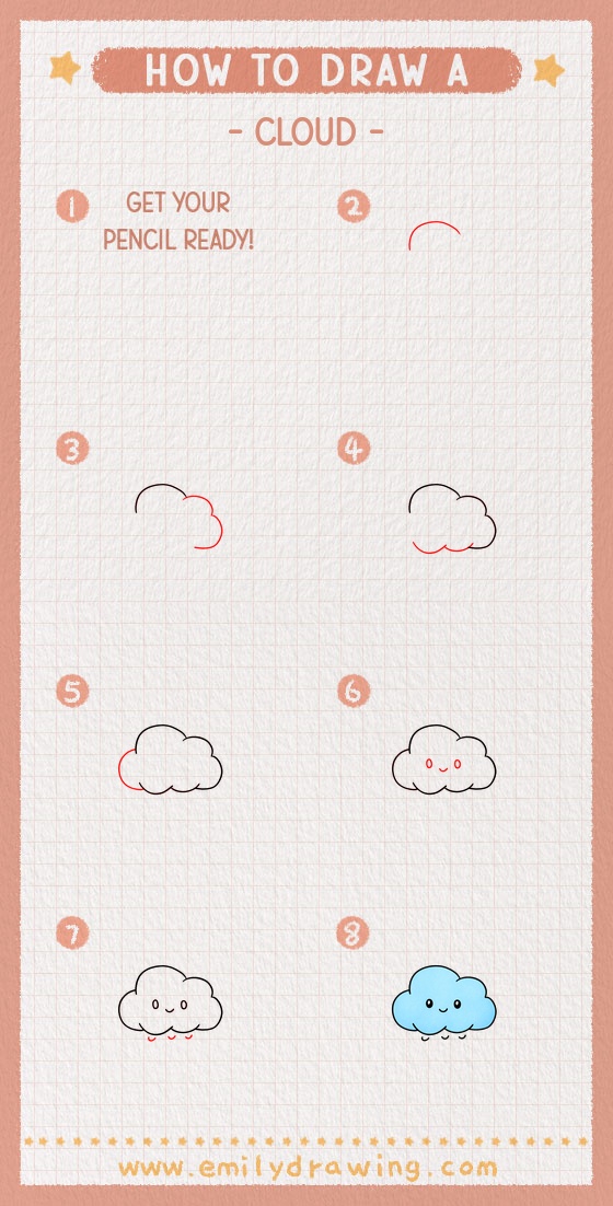 how to draw a cloud pinterest pin