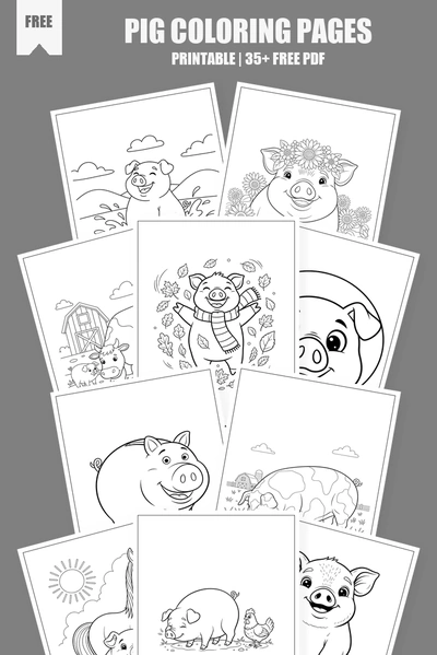 Coloring Pages PDF Pack Cover