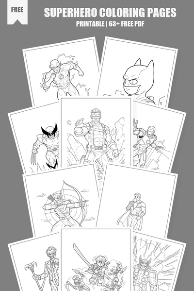 Coloring Pages PDF Pack Cover