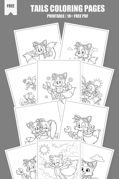 Coloring Pages PDF Pack Cover
