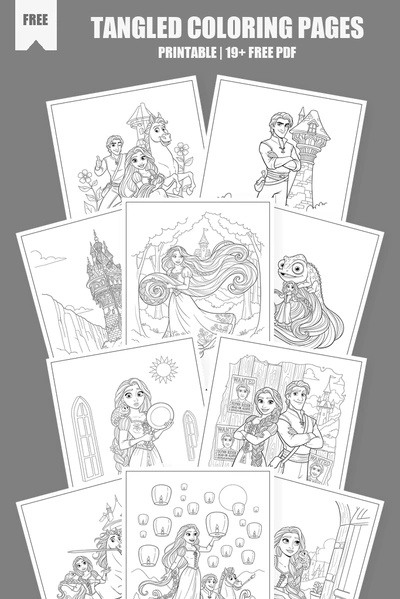 Coloring Pages PDF Pack Cover