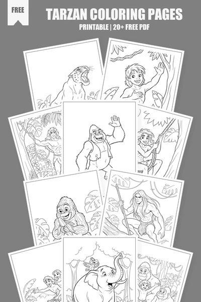 Coloring Pages PDF Pack Cover