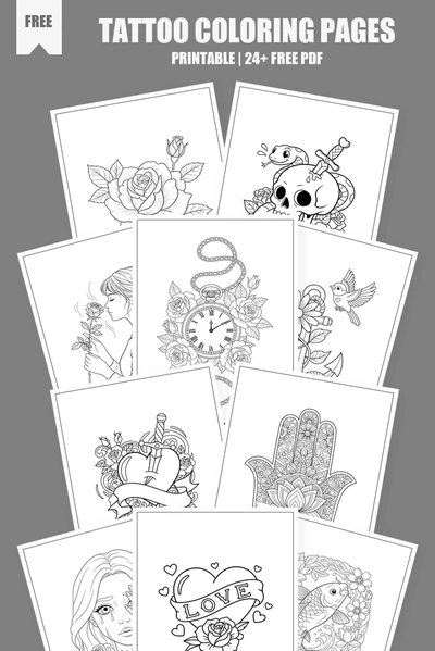 Coloring Pages PDF Pack Cover