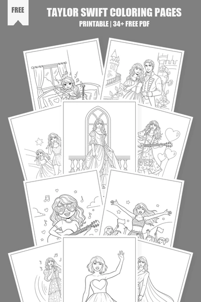 Coloring Pages PDF Pack Cover