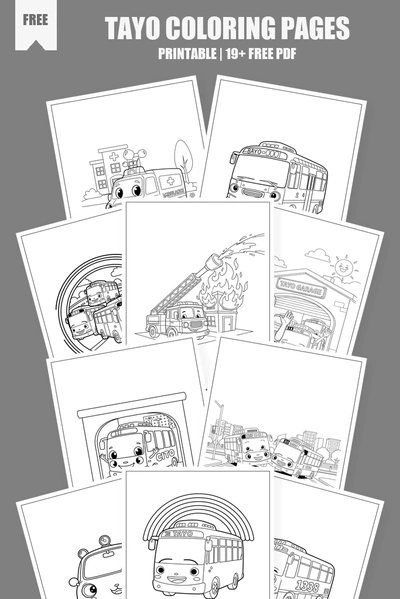 Coloring Pages PDF Pack Cover
