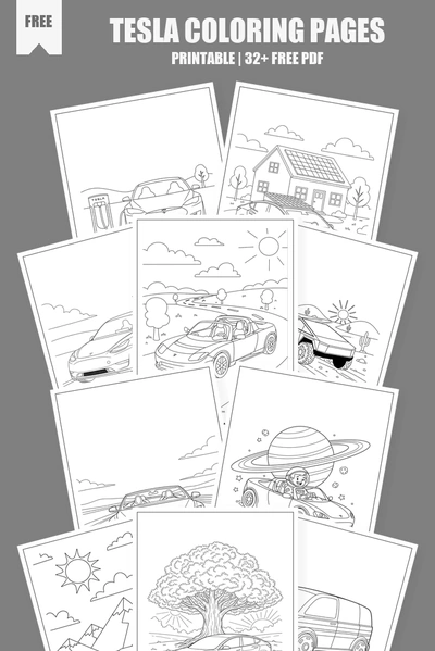 Coloring Pages PDF Pack Cover
