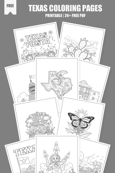 Coloring Pages PDF Pack Cover