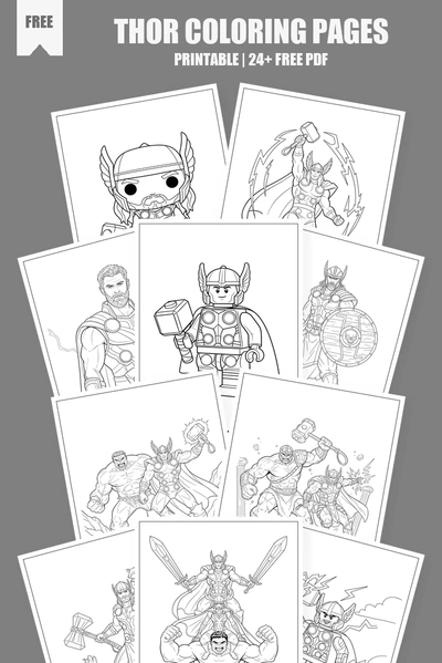 Coloring Pages PDF Pack Cover