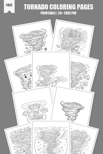 Coloring Pages PDF Pack Cover