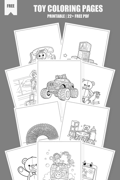 Coloring Pages PDF Pack Cover