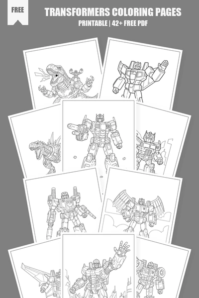Coloring Pages PDF Pack Cover