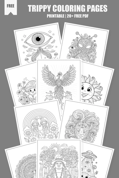 Coloring Pages PDF Pack Cover