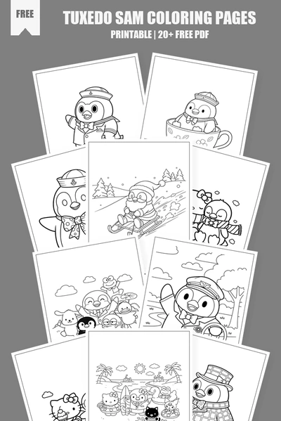 Coloring Pages PDF Pack Cover