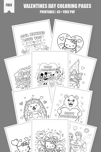 Coloring Pages PDF Pack Cover