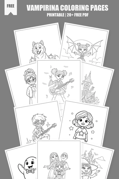 Coloring Pages PDF Pack Cover