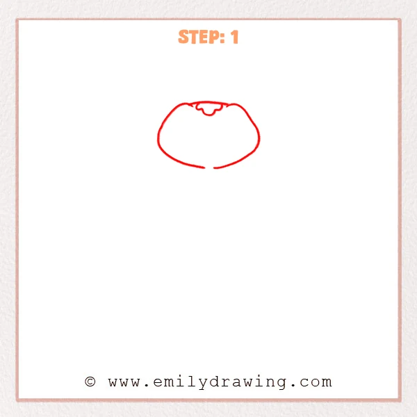 how to draw a cobra - Step 1