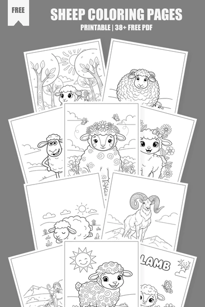 Coloring Pages PDF Pack Cover