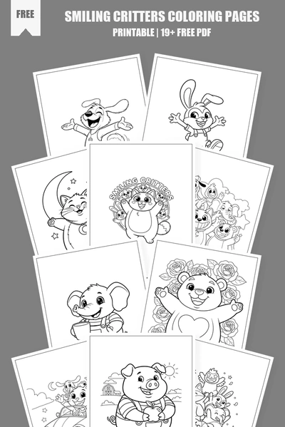 Coloring Pages PDF Pack Cover
