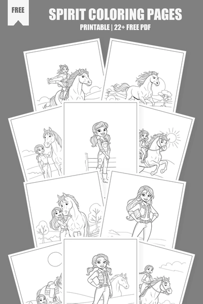 Coloring Pages PDF Pack Cover