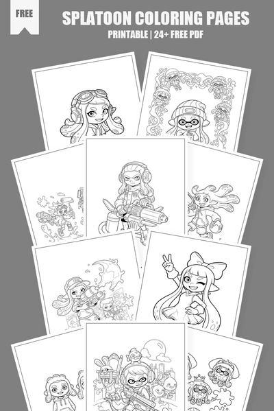 Coloring Pages PDF Pack Cover