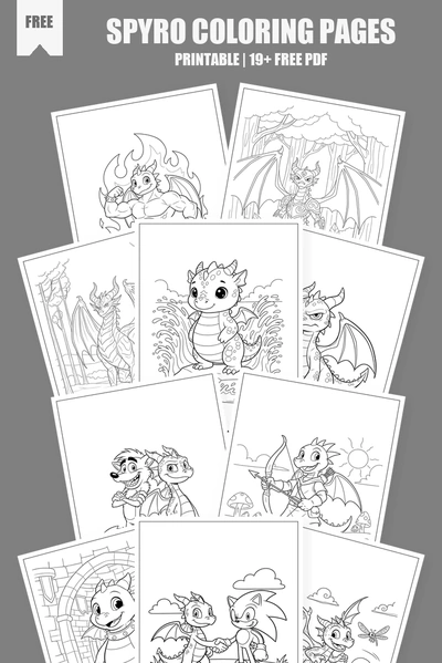 Coloring Pages PDF Pack Cover