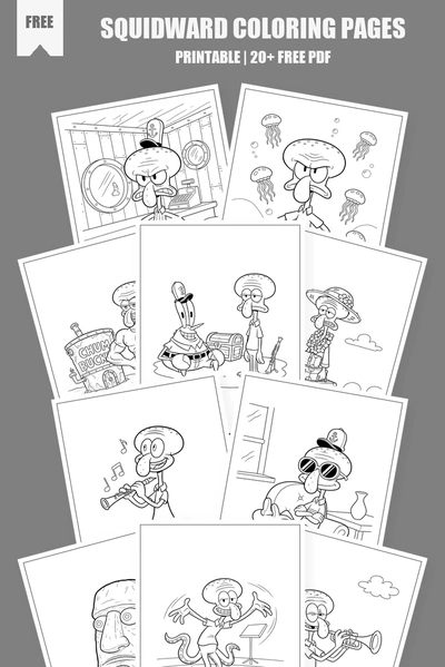 Coloring Pages PDF Pack Cover