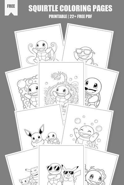 Coloring Pages PDF Pack Cover